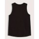 Men's Breathable Polyester Tank Top - Casual Geometric Print, Crew Neck Sleeveless Shirt for Summer Fitness & Outdoor Activities Men's Breathable Polyester Tank Top - Casual Geometric Print, Crew Neck Sleeveless Shirt for Summer Fitness & Outdoor Activities